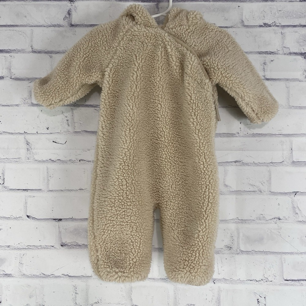 Cozy Cream Sherpa Infant One-Piece Jacket